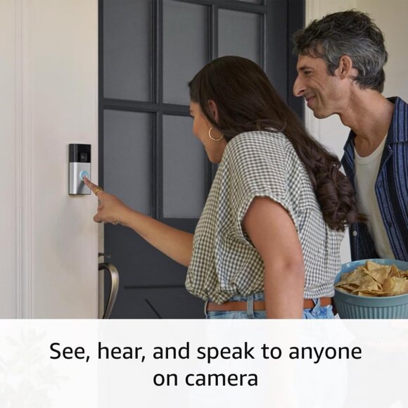 Ring Battery Doorbell, Head-to-Toe Video, Live View with Two-Way Talk, and Motio - Picture 3 of 7